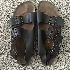 Birkenstock Milano sandals size 39 dark brown